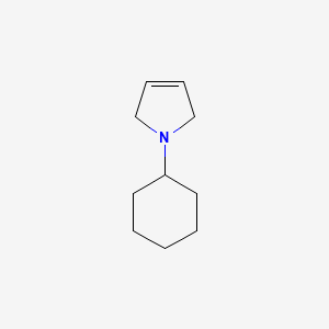 molecular formula C10H17N B1616908 1-Cyclohexyl-2,5-dihydro-1H-pyrrole CAS No. 68109-75-1