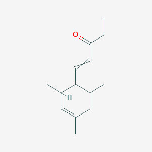 molecular formula C14H22O B1616913 1-Penten-3-one, 1-(2,4,6-trimethyl-3-cyclohexen-1-yl)- CAS No. 67801-30-3
