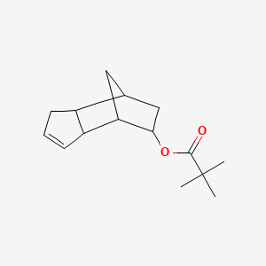 molecular formula C15H22O2 B1616915 3a,4,5,6,7,7a-Hexahydro-4,7-methano-1H-inden-5-yl pivalate CAS No. 68039-45-2