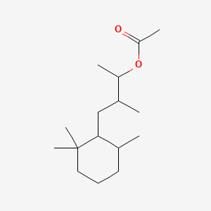 molecular formula C16H30O2 B1616921 Cyclohexanepropanol, alpha,beta,2,2,6-pentamethyl-, acetate CAS No. 60241-55-6