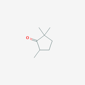 molecular formula C8H14O B1616928 2,2,5-Trimethylcyclopentanone CAS No. 4573-09-5