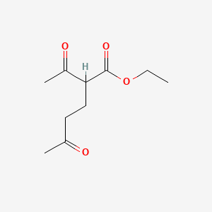 molecular formula C10H16O4 B1616939 Ethyl 2-acetyl-5-oxohexanoate CAS No. 35490-05-2