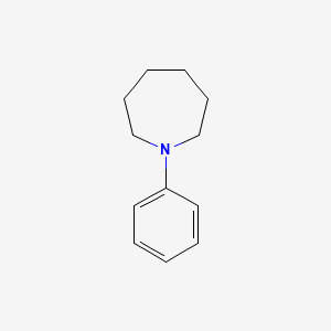 molecular formula C12H17N B1616940 1-H-Azepine, hexahydro-1-phenyl CAS No. 40832-99-3