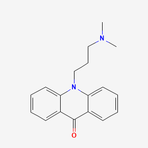 molecular formula C18H20N2O B1616948 10-(3-(Dimethylamino)propyl)acridin-9(10H)-one CAS No. 2307-88-2
