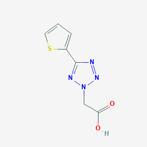 molecular formula C7H6N4O2S B1616954 (5-噻吩-2-基-2H-四唑-2-基)乙酸 CAS No. 36855-10-4