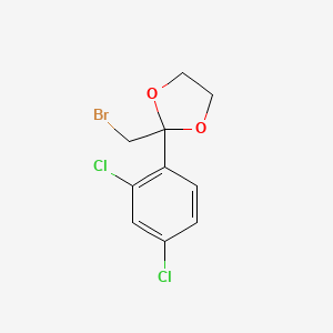 molecular formula C10H9BrCl2O2 B1616988 2-(Bromomethyl)-2-(2,4-dichlorophenyl)-1,3-dioxolane CAS No. 60207-30-9