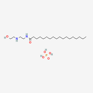 molecular formula C22H49N2O6P B1616994 Stearamidoethyl ethanolamine monophosphate CAS No. 68134-13-4