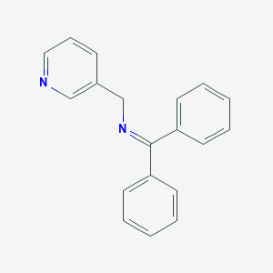 molecular formula C19H16N2 B016170 1,1-diphenyl-N-(pyridin-3-ylmethyl)methanimine CAS No. 175441-83-5