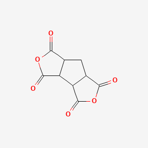 molecular formula C9H6O6 B1617000 1H-Cyclopenta[1,2-c:3,4-c']difuran-1,3,4,6(3aH)-tetrone, tetrahydro- CAS No. 4802-47-5