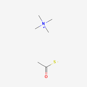 molecular formula C6H15NOS B1617015 Methanaminium, N,N,N-trimethyl-, ethanethioate CAS No. 62698-51-5