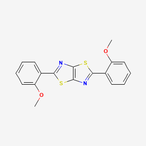 molecular formula C18H14N2O2S2 B1617017 Thiazolo(5,4-d)thiazole, 2,5-bis(2-methoxyphenyl)- CAS No. 63149-09-7