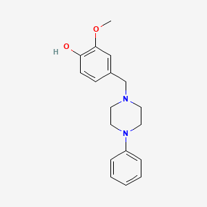 1-(3-Methoxy-4-hydroxybenzyl)-4-phenylpiperazine