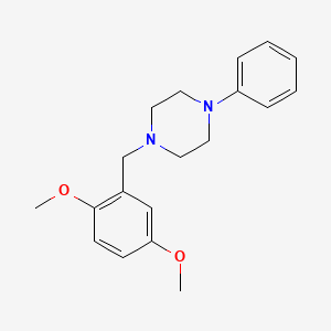 molecular formula C19H24N2O2 B1617019 1-(2,5-Dimethoxybenzyl)-4-phenylpiperazine CAS No. 63978-38-1