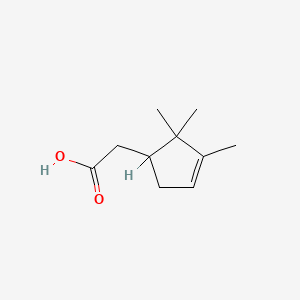 molecular formula C10H16O2 B1617022 2-(2,2,3-Trimethylcyclopent-3-en-1-yl)acetic acid CAS No. 25435-53-4