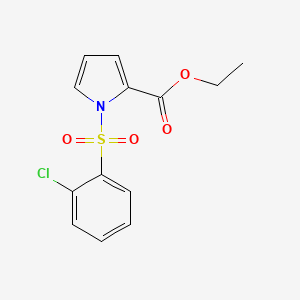 molecular formula C13H12ClNO4S B1617040 Ethyl 1-[(2-Chlorophenyl)sulfonyl]-1H-pyrrole-2-carboxylate CAS No. 173908-11-7