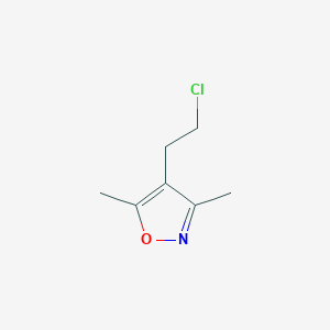 molecular formula C7H10ClNO B1617041 4-(2-Chloroethyl)-3,5-dimethylisoxazole CAS No. 79379-02-5