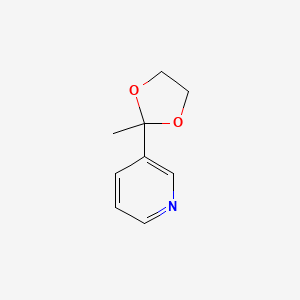 B1617049 3-(2-Methyl-1,3-dioxolan-2-yl)pyridine CAS No. 55676-25-0