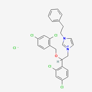molecular formula C26H23Cl5N2O B1617065 Sepazonium chloride CAS No. 54143-54-3