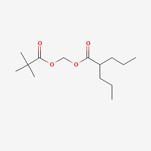 molecular formula C14H26O4 B1617078 Valproate pivoxil CAS No. 77372-61-3