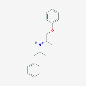 molecular formula C18H23NO B1617079 N-[(2S)-1-phenoxypropan-2-yl]-1-phenylpropan-2-amine CAS No. 22232-57-1