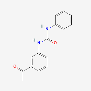 molecular formula C15H14N2O2 B1617083 N-(3-acetylphenyl)-N'-phenylurea CAS No. 42865-77-0