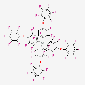 molecular formula C48F36O4Sn B1617085 Tetrakis[2,3,5,6-tetrafluoro-4-(pentafluorophenoxy)phenyl]stannane CAS No. 20824-46-8