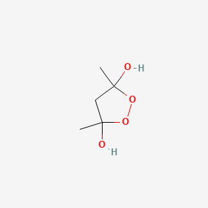 molecular formula C5H10O4 B1617093 3,5-Dimethyl-1,2-dioxolane-3,5-diol CAS No. 20566-41-0