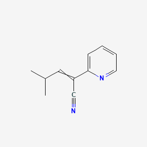 molecular formula C11H12N2 B1617101 alpha-(2-Methylpropylidene)pyridine-2-acetonitrile CAS No. 22346-07-2