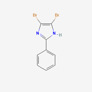 molecular formula C9H6Br2N2 B1617107 4,5-Dibromo-2-phenyl-1H-imidazole CAS No. 56338-00-2