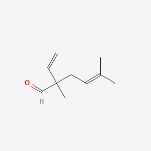 molecular formula C10H16O B1617108 2,5-Dimethyl-2-vinylhex-4-enal CAS No. 56134-05-5