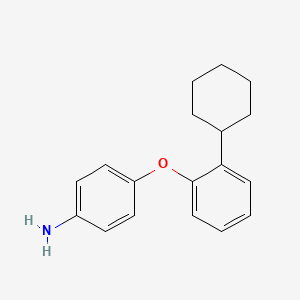 molecular formula C18H21NO B1617112 4-(2-Cyclohexylphenoxy)aniline CAS No. 56705-79-4