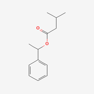 molecular formula C13H18O2 B1617114 Butanoic acid, 3-methyl-, 1-phenylethyl ester CAS No. 56961-73-0
