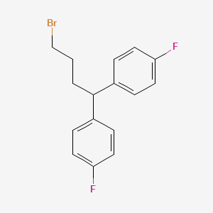molecular formula C16H15BrF2 B1617117 1,1'-(4-Bromobutylidene)bis(4-fluorobenzene) CAS No. 57668-61-8