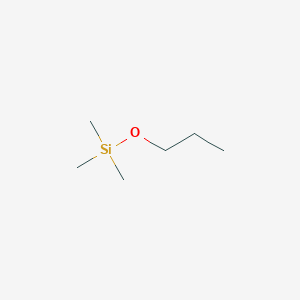 molecular formula C6H16OSi B161712 硅烷，三甲基丙氧基- CAS No. 1825-63-4