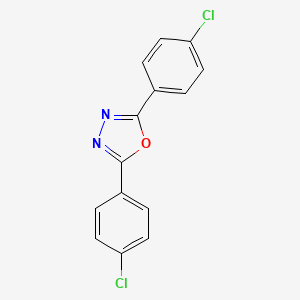 molecular formula C14H8Cl2N2O B1617124 2,5-Bis(4-chlorophenyl)-1,3,4-oxadiazole CAS No. 2491-90-9