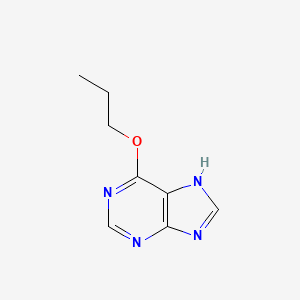 molecular formula C8H10N4O B1617142 6-Propoxy-1H-purine CAS No. 5417-86-7