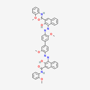 molecular formula C50H40N6O8 B1617143 Dianisidine blue CAS No. 5437-88-7