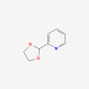 molecular formula C8H9NO2 B1617145 吡啶，2-(1,3-二氧戊环-2-基)- CAS No. 5693-54-9