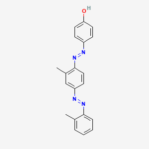 molecular formula C20H18N4O B1617147 P-[[2-Methyl-4-[(O-tolyl)azo]phenyl]azo]phenol CAS No. 6300-42-1
