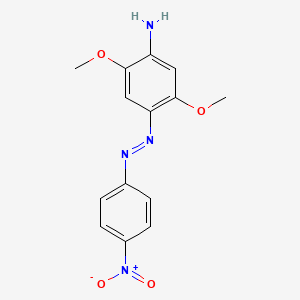 molecular formula C14H14N4O4 B1617149 2,5-Dimethoxy-4-(4-nitrophenylazo)aniline CAS No. 6358-51-6