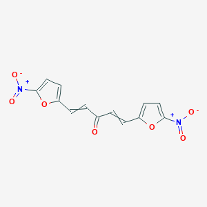 molecular formula C13H8N2O7 B1617160 1,5-Bis(5-nitro-2-furyl)penta-1,4-dien-3-one CAS No. 2152-70-7