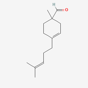 molecular formula C14H22O B1617162 1-Methyl-4-(4-methyl-3-pentenyl)cyclohex-3-ene-1-carbaldehyde CAS No. 52475-86-2