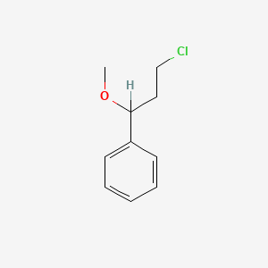 molecular formula C10H13ClO B1617172 (3-Chloro-1-methoxypropyl)benzene CAS No. 4446-91-7
