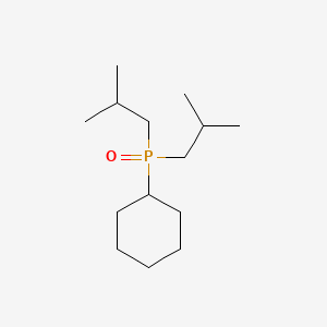 molecular formula C14H29OP B1617180 Phosphine oxide, cyclohexyldiisobutyl- CAS No. 52911-34-9