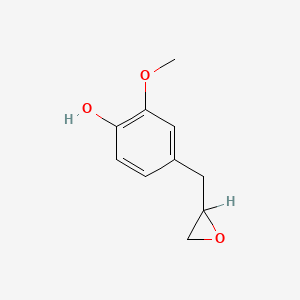 molecular formula C10H12O3 B1617184 2-Methoxy-4-(oxiranylmethyl)phenol CAS No. 53940-49-1