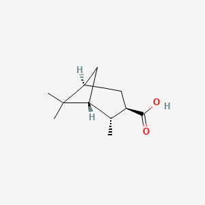 molecular formula C11H18O2 B1617186 (1r,2r,3r,5s)-2,6,6-Trimethylbicyclo[3.1.1]heptane-3-carboxylic acid CAS No. 58096-29-0