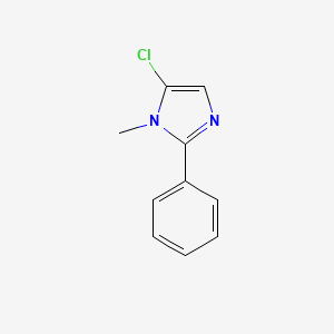 molecular formula C10H9ClN2 B1617196 5-Chloro-1-methyl-2-phenyl-1H-imidazole CAS No. 7666-52-6