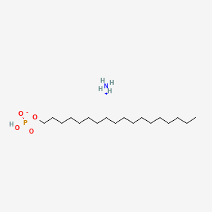 molecular formula C18H42NO4P B1617197 Ammonium octadecyl hydrogen phosphate CAS No. 7529-94-4