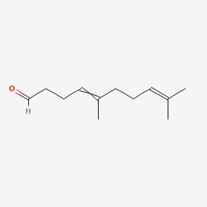molecular formula C12H20O B1617207 5,9-Dimethyldeca-4,8-dienal CAS No. 762-26-5