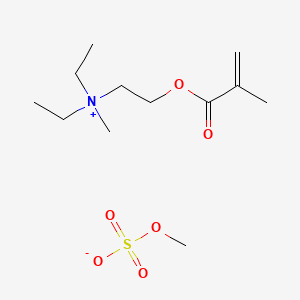 molecular formula C12H25NO6S B1617226 乙anaminium，N,N-二乙基-N-甲基-2-[(2-甲基-1-氧代-2-增丙烯基)氧基]，甲基硫酸盐 CAS No. 4316-66-9